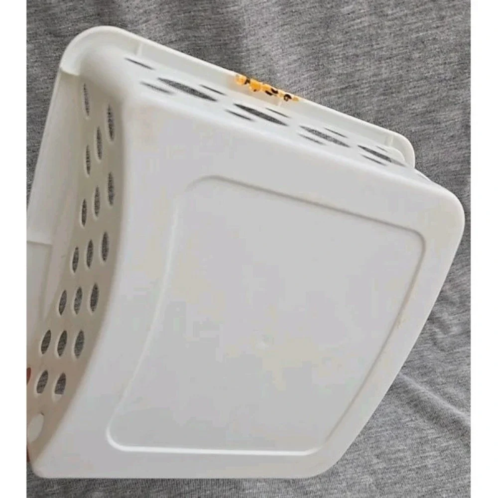 Vintage United Plastics #2 White Plastic Organizer Basket Modular Storage Bin